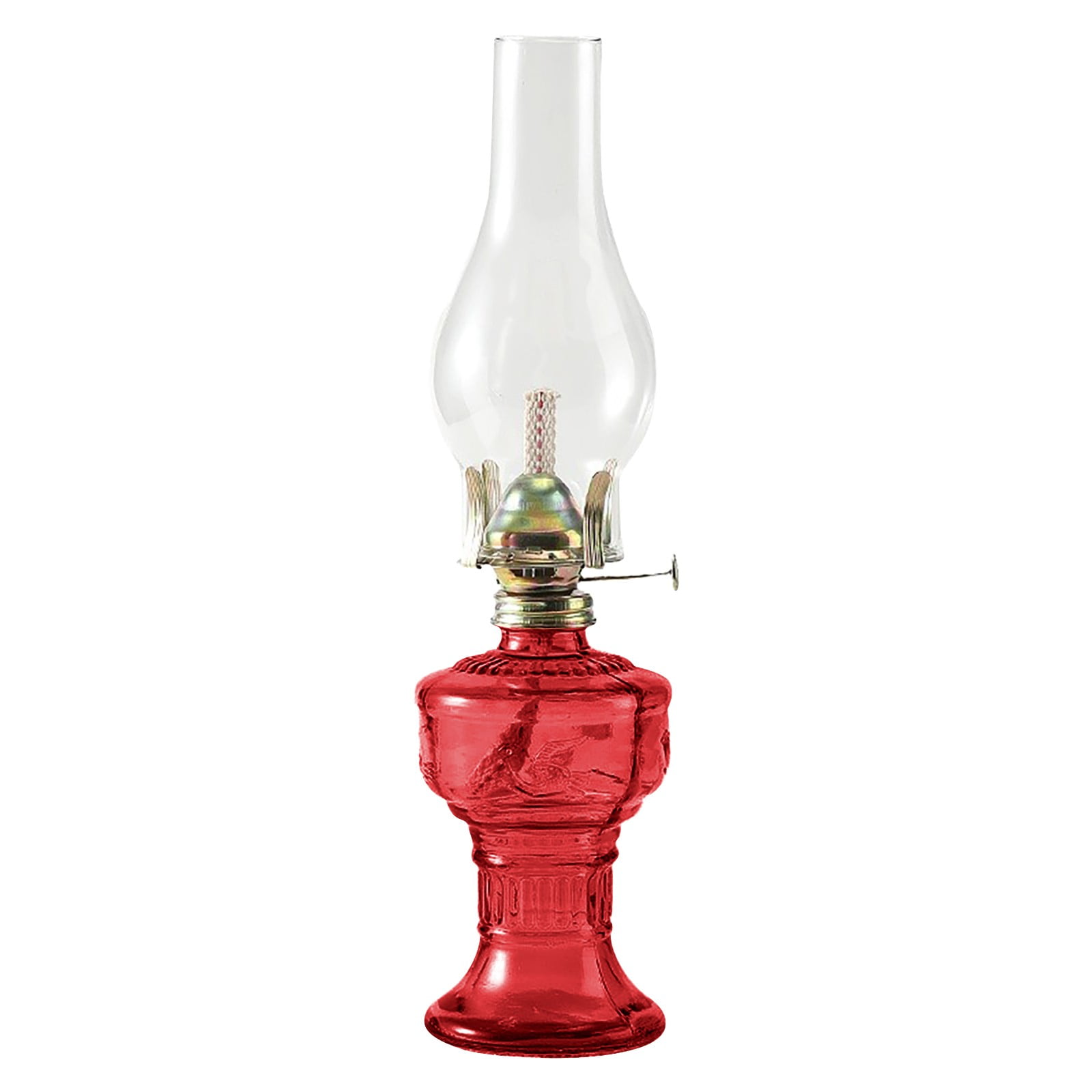 erfcxs Indoor Oil Lamp Vintage Glass Oil Lamp Lamp Classic Kerosene Lamp Home Emergency Lighting Oil Lamp With Adjustable Fire Core Lighting Home Decoration Lighting Room Oil Lamp