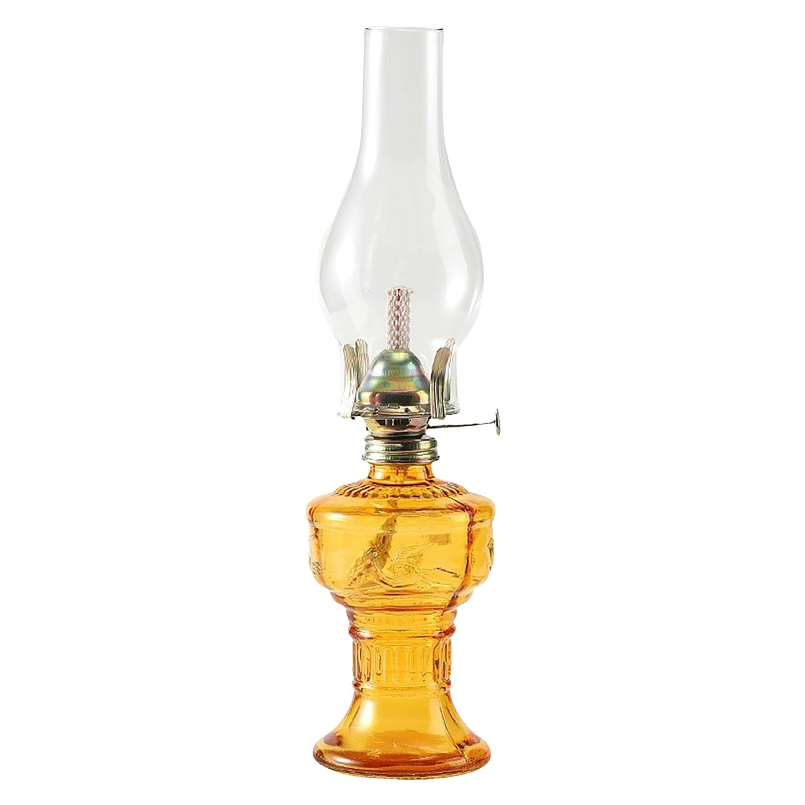 erfcxs Indoor Oil Lamp Vintage Glass Oil Lamp Lamp Classic Kerosene Lamp Home Emergency Lighting Oil Lamp With Adjustable Fire Core Lighting Home Decoration Lighting Room Oil Lamp