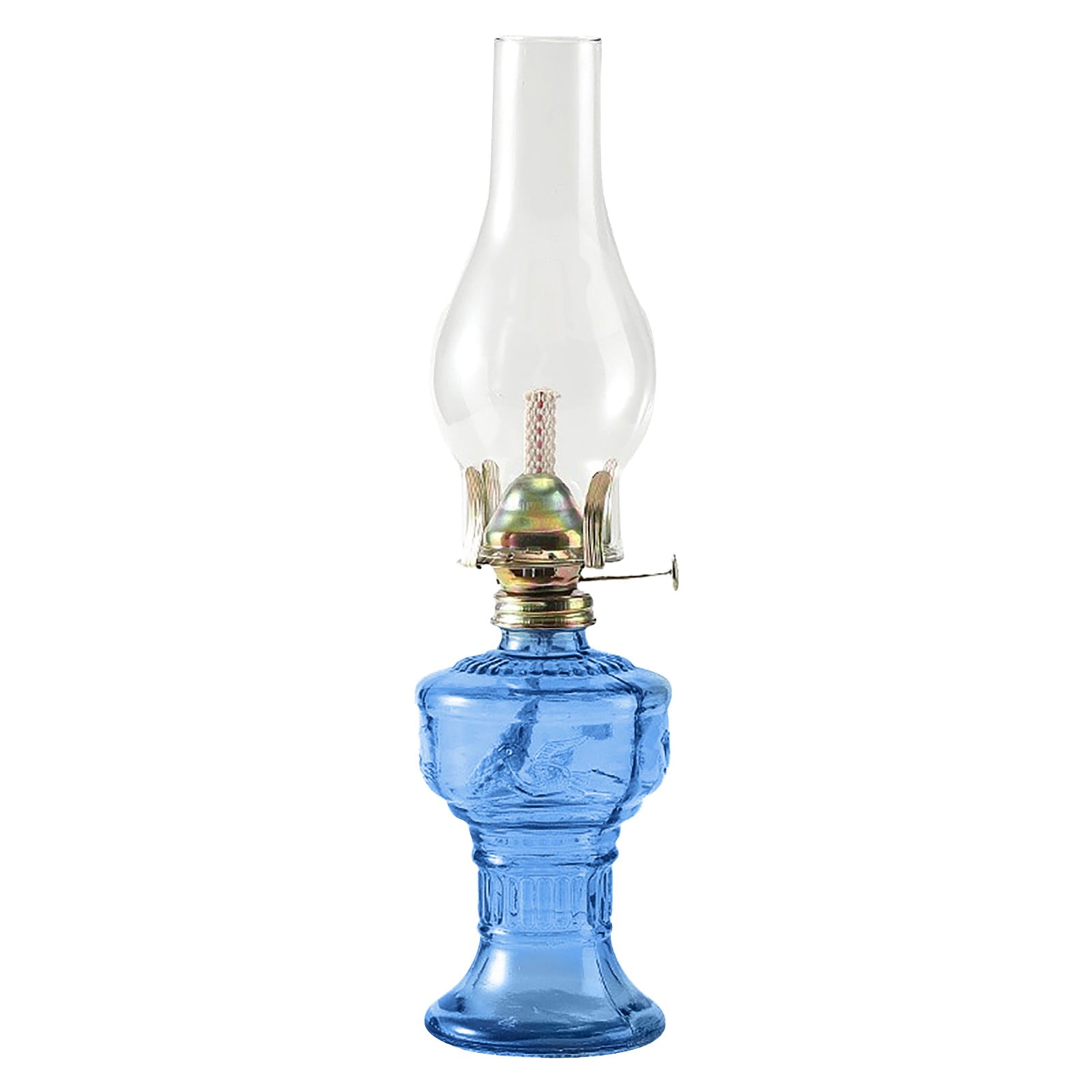 erfcxs Indoor Oil Lamp Vintage Glass Oil Lamp Lamp Classic Kerosene Lamp Home Emergency Lighting Oil Lamp With Adjustable Fire Core Lighting Home Decoration Lighting Room Oil Lamp