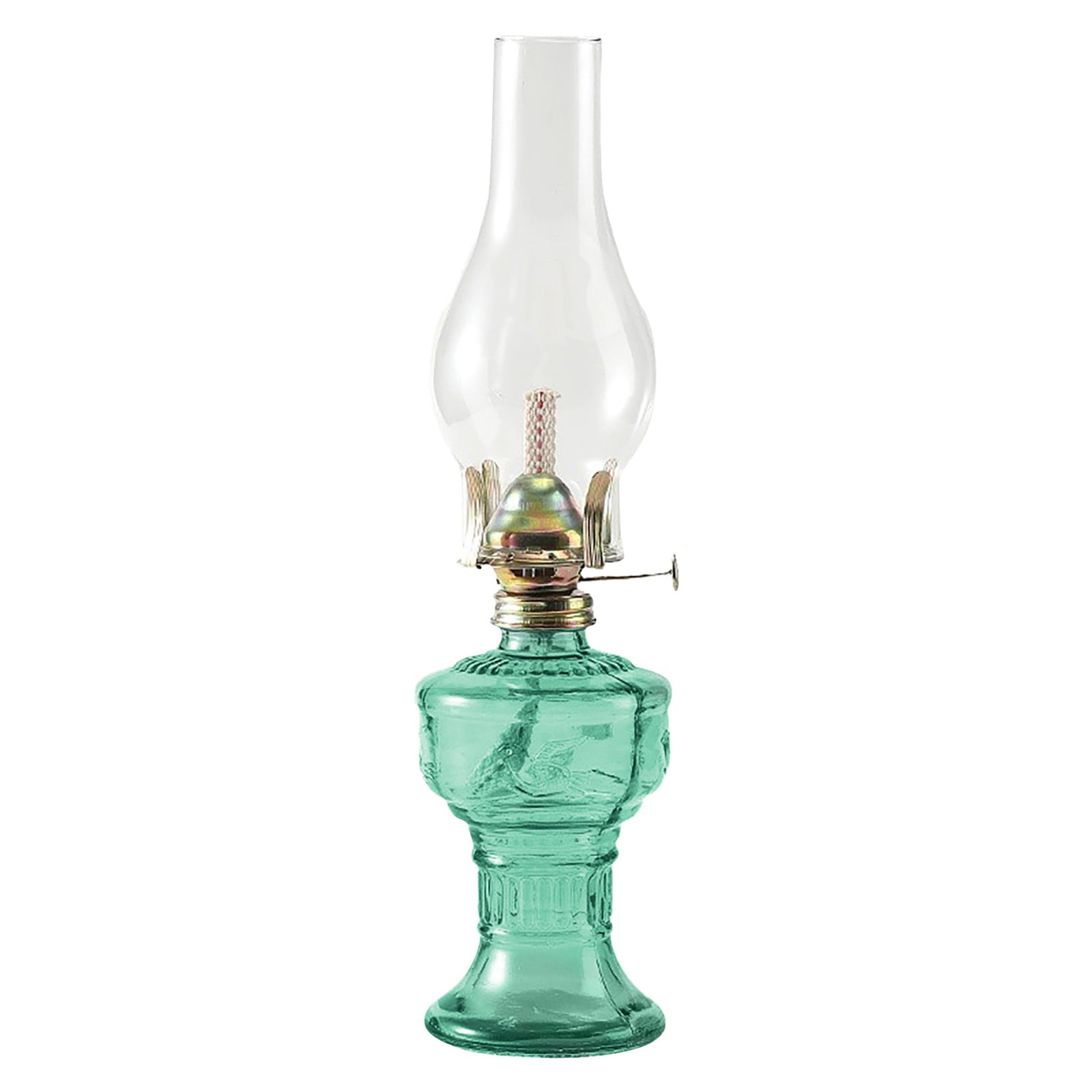 erfcxs Indoor Oil Lamp Vintage Glass Oil Lamp Lamp Classic Kerosene Lamp Home Emergency Lighting Oil Lamp With Adjustable Fire Core Lighting Home Decoration Lighting Room Oil Lamp