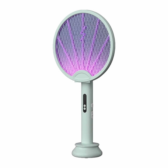 erfcxs Intelligent USB Rechargeable Fly Swatter with Foldable Design and 5-Layer Mesh for Control