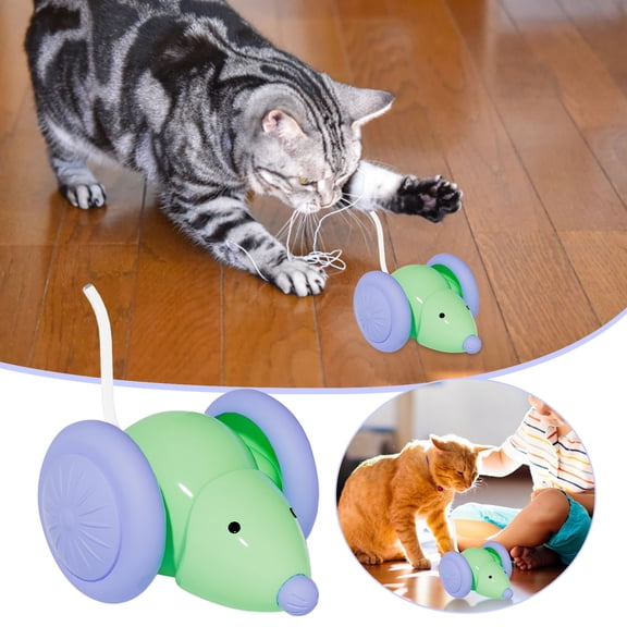 erfcxs Interactive Cat Toy for Mental Stimulation and Physical Exercise Intelligent Electronic Pet Entertainment System