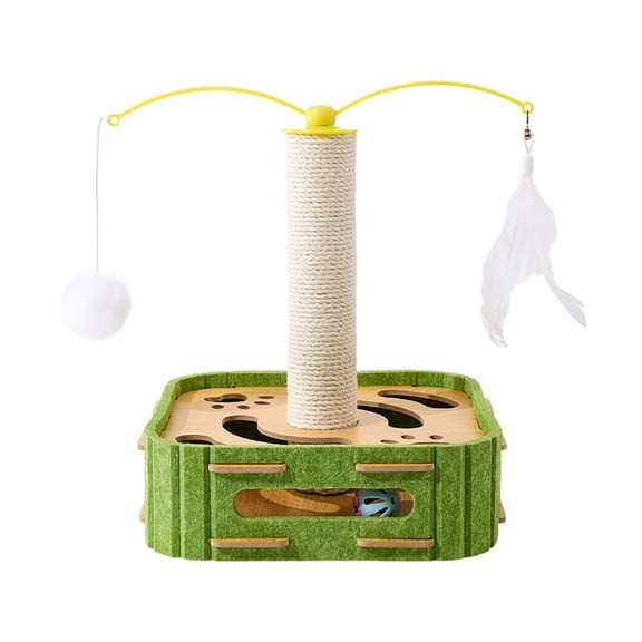 erfcxs Interactive Cat Toy with Sisal Catching Game for Indoor Play and Family