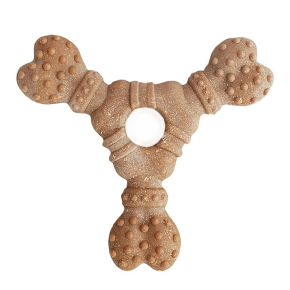 erfcxs Interactive Durable Dog Chew Toy for Puppy Teething and Boredom Reduction Training with Bone Shape Design