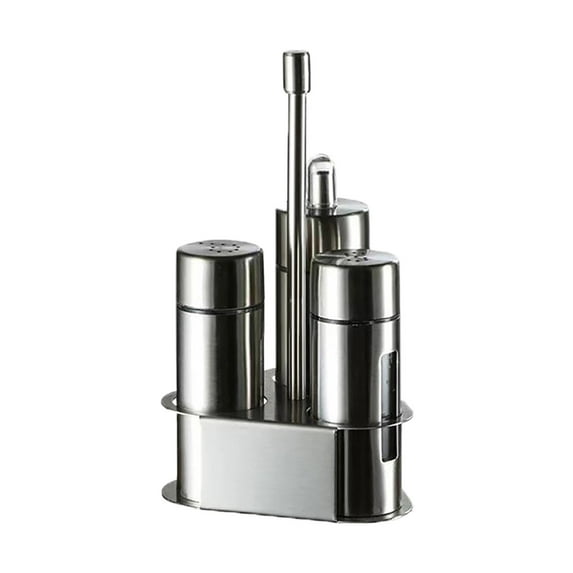 erfcxs Kitchen Set: 3 Piece Solid & Liquid Condiment Dispenser Set Oil Vinegar & Bottles For Efficient Cooking
