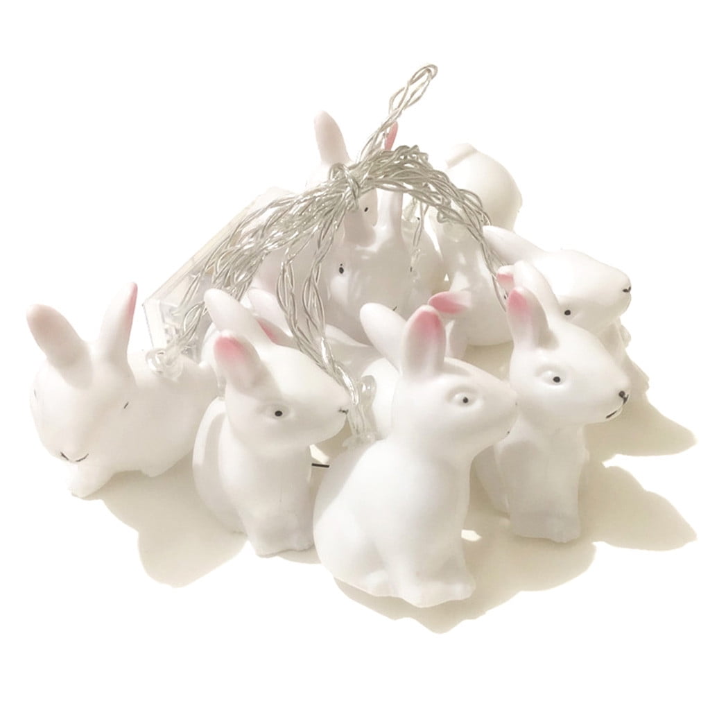 erfcxs LED Easter Bunny Strings Patio Room Window Decoration Party ...