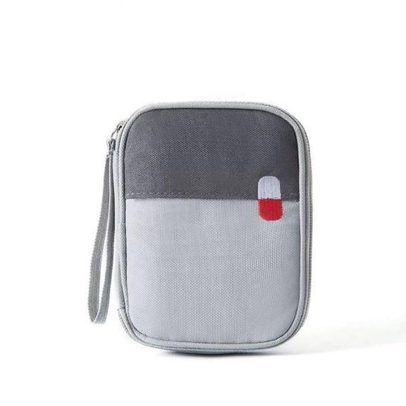 erfcxs Large Portable 25×20×13cm – Gray Fabric Emergency With Handle For Travel Home Camping Hiking & | Spacious Organizer For Supplie