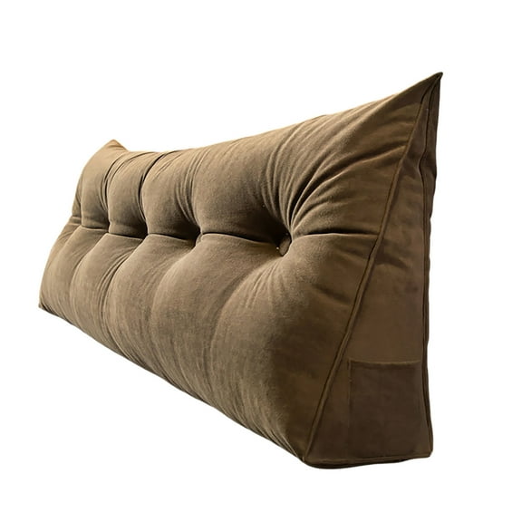 erfcxs Large Triangular Headboard Bolster Pillow for Bed Back Support and Comfortable Sitting Reading Rest