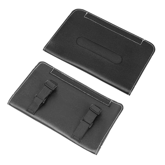 erfcxs Leather Headrest Tissue Dispenser with Adjustable Strap Universal Backseat Organizer for Cars Trucks and SUVs