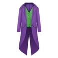 thumbnail image 1 of erfcxs Gothic Tailcoat Jacket for Kids Boys Jacket Cosplay Long Coat, 1 of 9