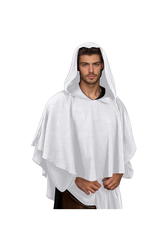 Short Hooded Bat Cape Cloak for Stage Performances Elegant Crownless Gothic Cosplay Cloak