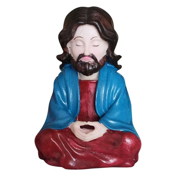 erfcxs Meditation Old Man Figurine Desktop Sculpture for Personal Tranquil Space Stress Artifact Enhancing Peace and Relaxation Moments