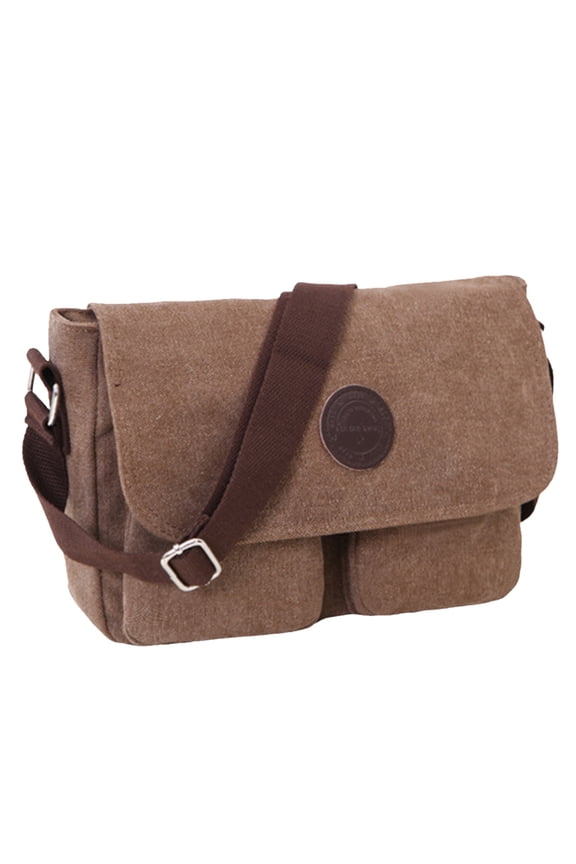 Men's Messenger Bag Canvas Vintage Postman Hiking Shoulder School Bag Outdoor Messenger Backpack