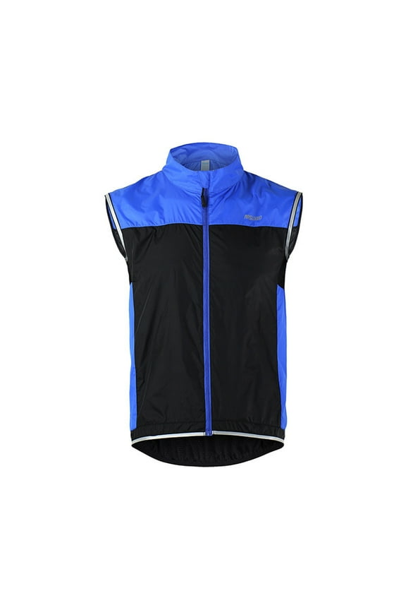 Men's Performance Cycling and Running Jacket Windproof Reflective Lightweight Athletic Windbreaker Coat for Outdoor Sports