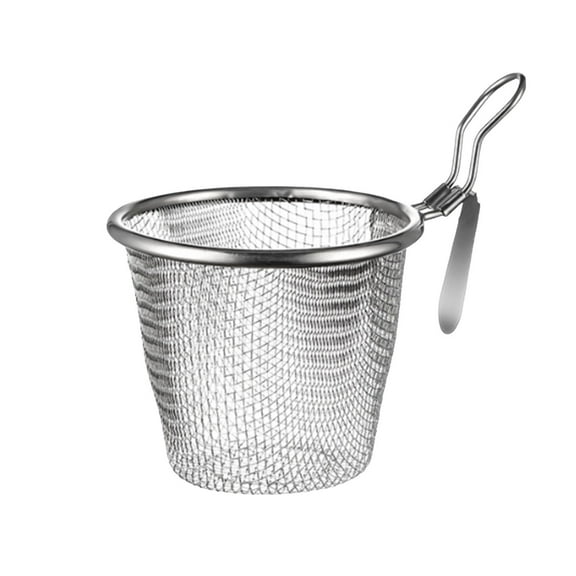 erfcxs Mesh Pasta Hot Stainless Steel Boiling Blanching Pasta Insert Strainer Hanging Strainer Kitchen Utensils For Spaghetti Ramen And Veggies