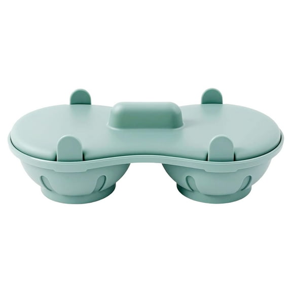 erfcxs Microwave Egg Steamer Upgraded Double Egg Cooker Poacher For Breakfast Kitchen Cooking Gadget 1pc