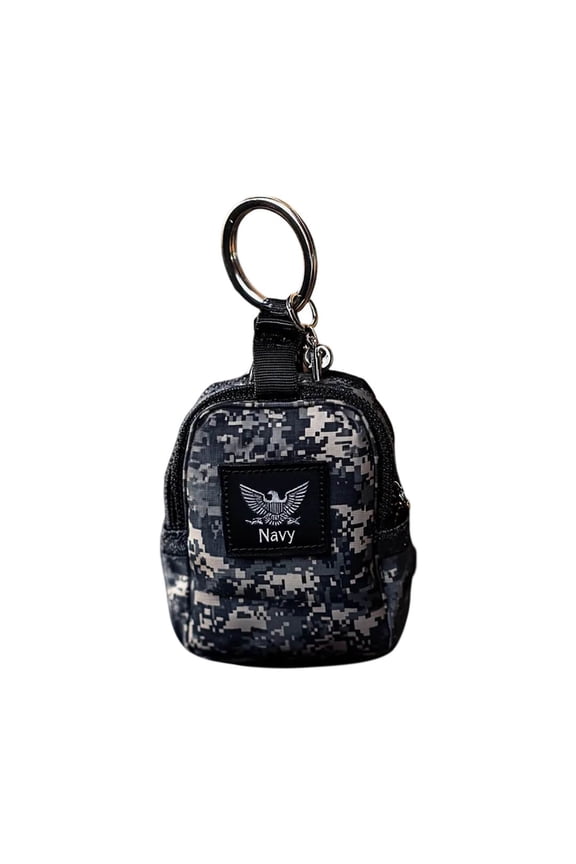 Mini Keychain Backpack Organizer With Carabiner Clip Portable EDC Pouch For Keys And Accessories Made Of Durable Nylon Fabric