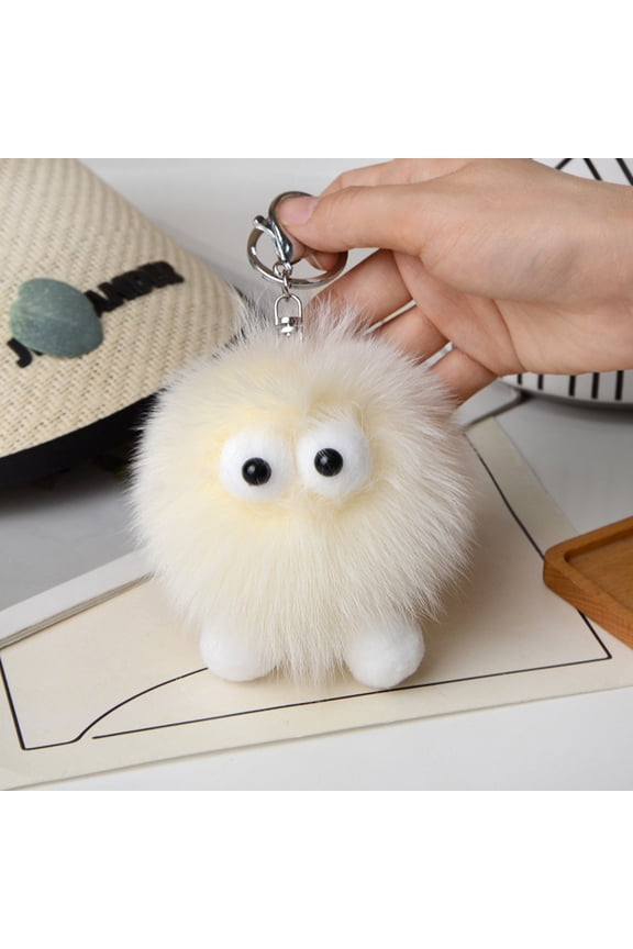 Mini Keychain Whimsical Car Charm & Bag Accessory (Trendy Pom )