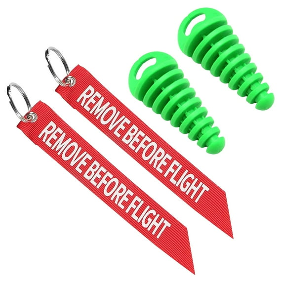 erfcxs Motorcycle Exhaust Plug Keychain Accessory Set Durable Noise Reduction Muffler Protector Stylish Ride Enhancement