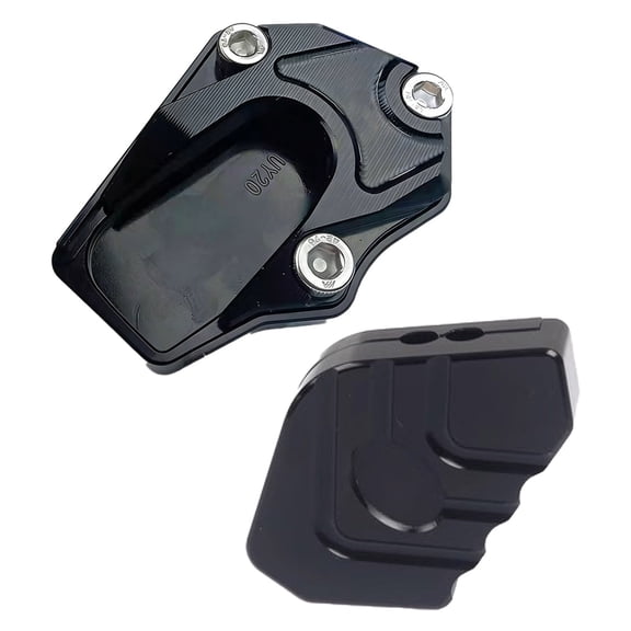 erfcxs Motorcycle Kickstand Pad Tipping On Soft Ground Motorcycle Kickstand Support Kick Stand Puck Plate For Touring & Sport Bikes