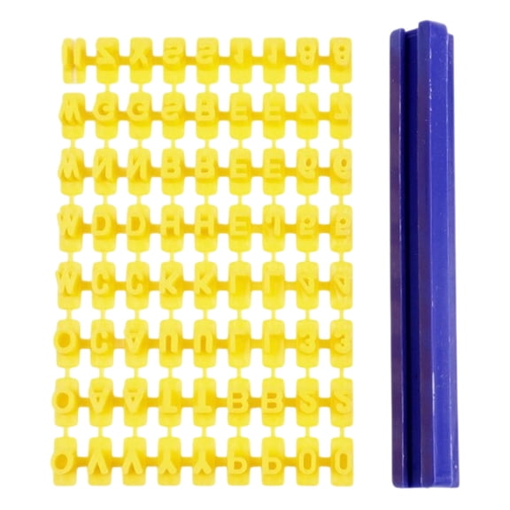 erfcxs Numbers Alphabet Cookie Chocolate Fondant Stamp Embosser Cutter DIY Craft Baking Impress Tool Kit