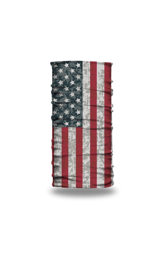 Outdoor Sports Neck Gaiter For Men & Women – 3D Digital Print USA Flag Sun Face For Cycling Fishing & Hiking