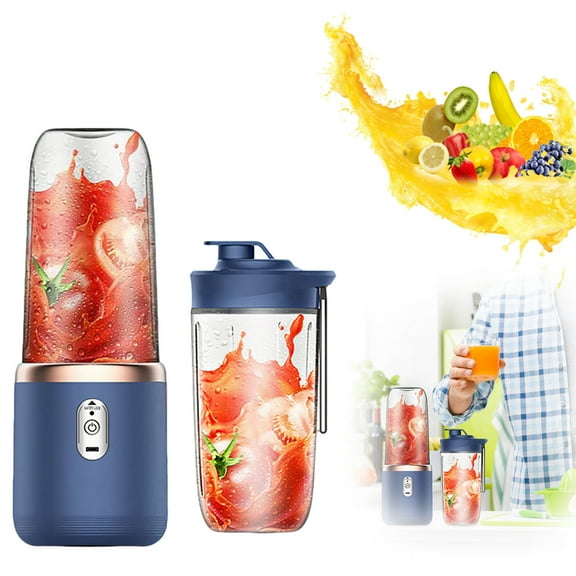 erfcxs Personal For Shakes & 400ml – 2 To Go Portable Cups & Lids Easy Clean High Speed Mixer For Juices Kitchen Baby Food – Powerful Motor Double Tap