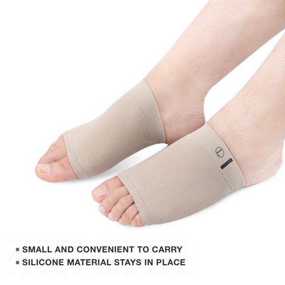 erfcxs Plantar Fasciitis Gel Arch Sleeves Soft Flat Foot Support Orthotic Comfort Breathable Wrap Maximum Lightweight Flexible for Sports Training Running Walking