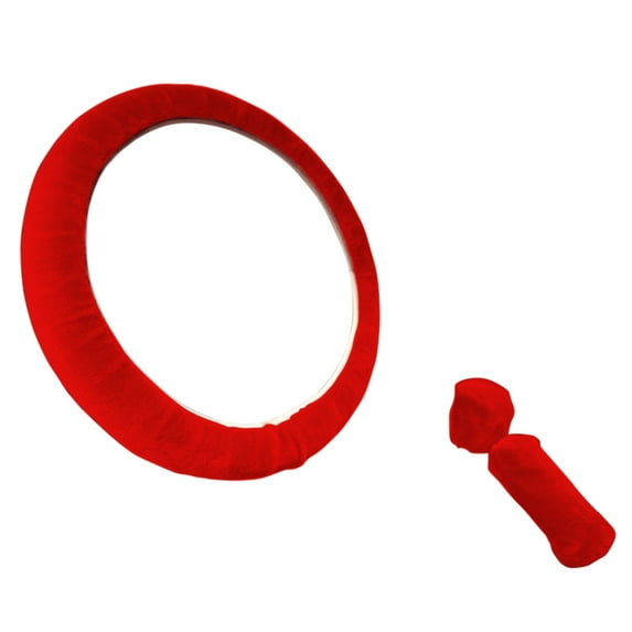 erfcxs Plush Car Steering Wheel Cover Soft Winter Warm Supplies Car Steering Wheel