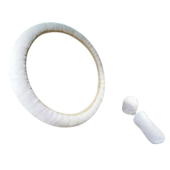 erfcxs Plush Car Steering Wheel Cover Soft Winter Warm Supplies Car Steering Wheel