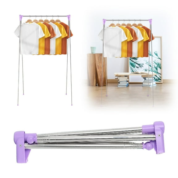 erfcxs Portable Adjustable Folding Clothes Drying Rack Space Saving Indoor/Outdoor Laundry Stand