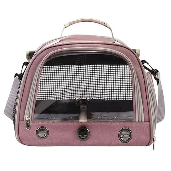 erfcxs Portable Breathable Backpack with Feeding Cups and for Small Birds and Pet Travel