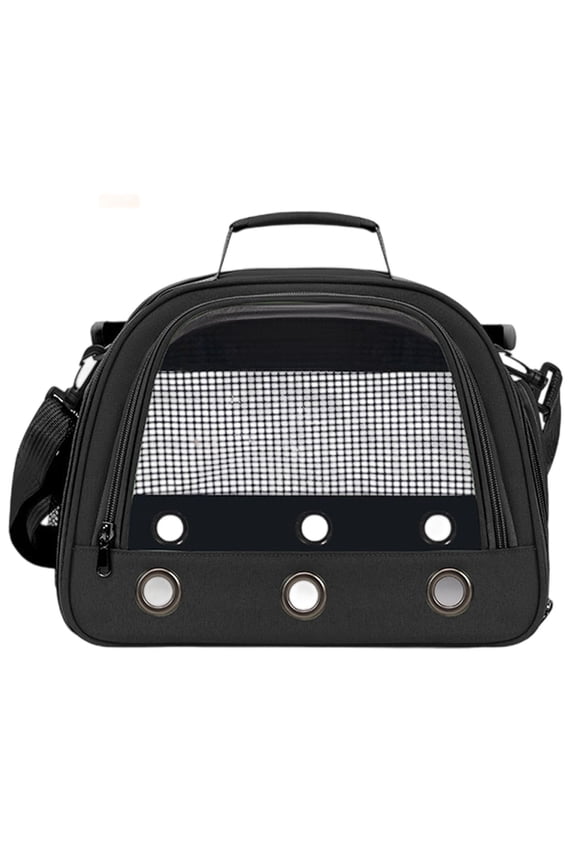 Portable Breathable Backpack with Feeding Cups and for Small Birds and Pet Travel