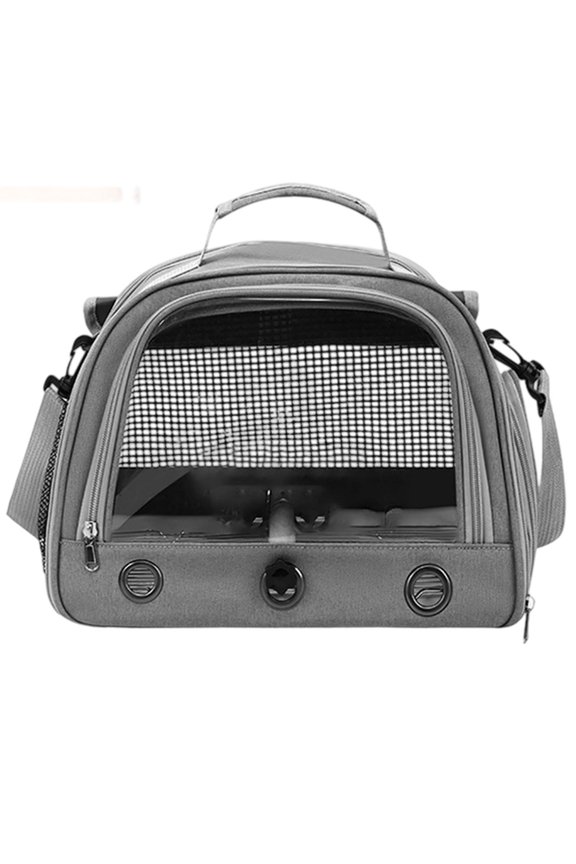 Portable Breathable Backpack with Feeding Cups and for Small Birds and Pet Travel