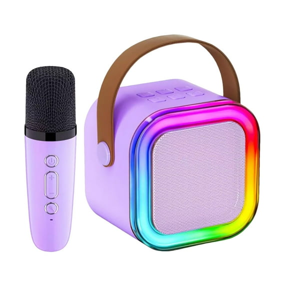 erfcxs Portable Mini Karaoke Machine An Ideal Gift For Children's Birthdays And Holidays Microphone Integrated Sound System Mini Sound System