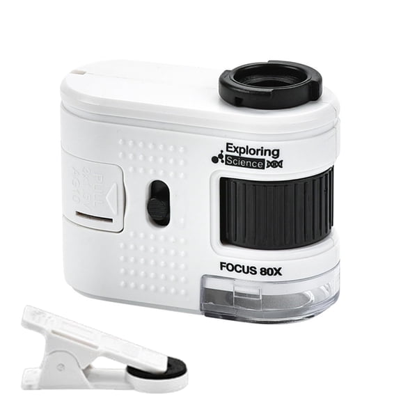 erfcxs Portable Small Handheld 80X Magnification With LED Lighting For Jewelry Appraisal & Scientific