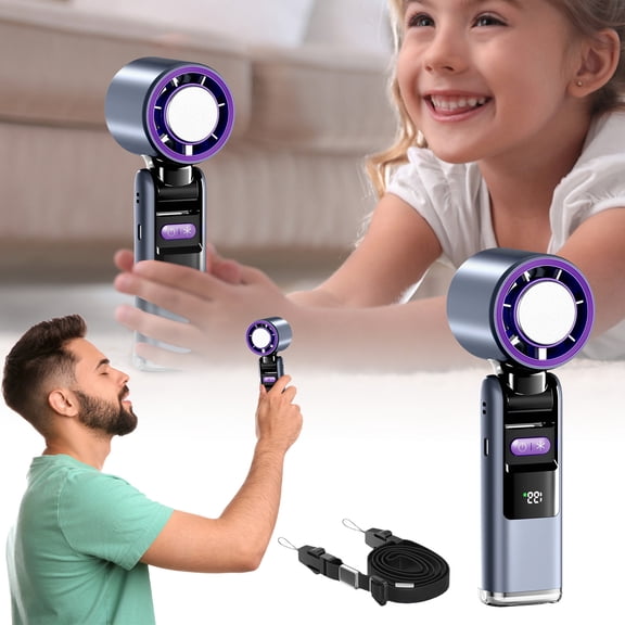 erfcxs Portable USB Desk Fan with Quiet Operation and 100 Adjustable Speeds Flexible Gooseneck for Personal at Home or Travel