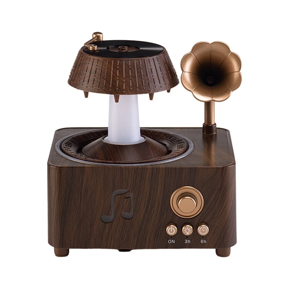 erfcxs Record Player Aroma Diffuser And Night Light With Humidifier For Home And Relaxation