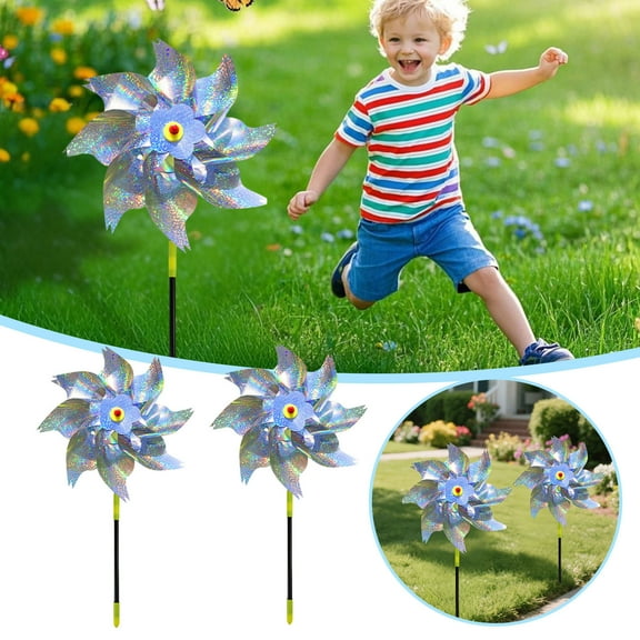 erfcxs Reflective Windmill Installed With Bird Suitable For Sparkling Windmills In Courtyards And Gardens Birds From Leaving The Courtyard Terrace Farm