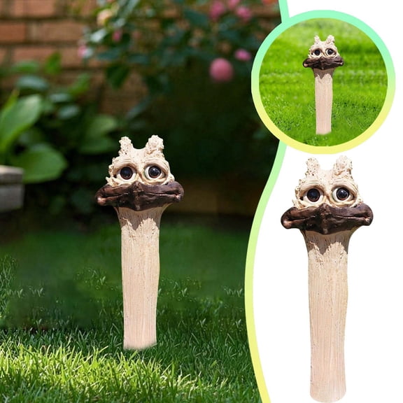 erfcxs Resin Sculpture for Courtyard and Garden A Novel Decorative Potted Head Statue