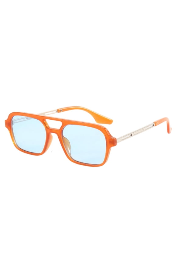 Retro 70s Square Sunglasses For Flat Narrow Faces Style Tinted Outdoor Eyewear