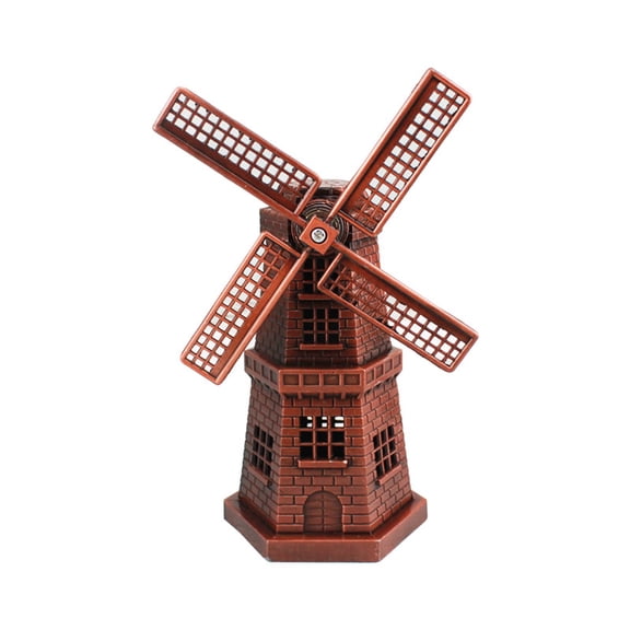 erfcxs Retro Dutch Windmill Ornaments Bookcase Cabinet Decorations Living Room Home European Style Porch Cabinet Small Decorations