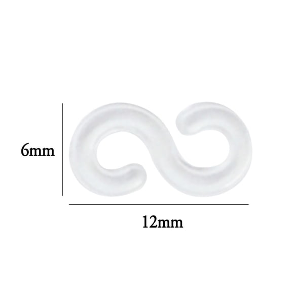 erfcxs S Clip 300 Pcs for Loom Rubber Band for DIY Bracelet Making Refill Kit