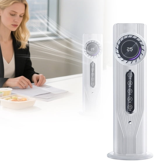 erfcxs Small Fan Mist Circulation Fan Desktop Fan Silent Air Conditioning Fan Strong Wind Suitable For Summer Outdoor Home Travel Etc.