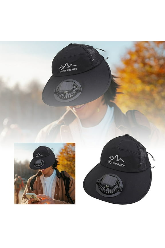 Solar Powered Fan Hat For Women | Wide Brim Sun Hat For Outdoor Farming And Gardening