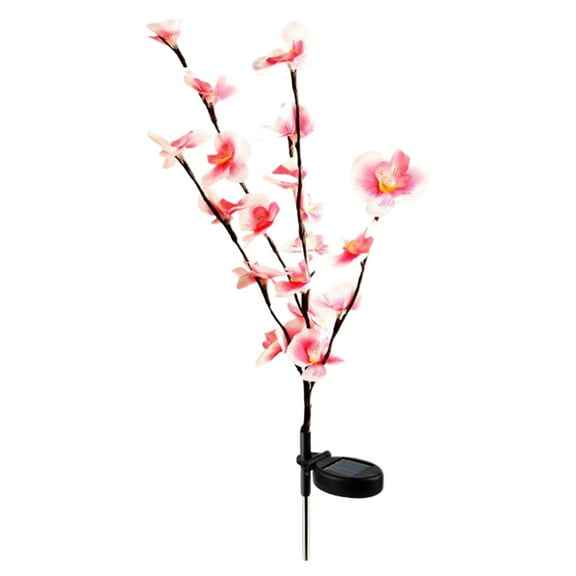erfcxs Solar Powered Orchid Flower Stake Lights for Outdoor Garden Yard Decorative