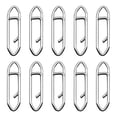 thumbnail image 1 of erfcxs Speed Clips 10PCS Fishing Speed Clips Stainless Steel Speed Clip For Fishing Quick Change Connector Quick Snap Crankbait Tackle, 1 of 4