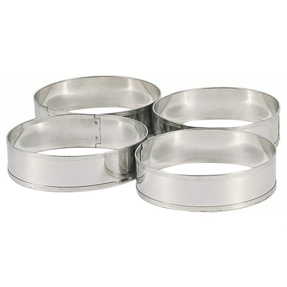 erfcxs Stainless Steel Cake Ring Molds Round Tower Ring Tart Ring Tart Crust Bread Molds Household Hamburger Molds