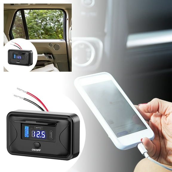 erfcxs Stay Connected : Versatile USB Featuring Fast Charge Technology & Elegant Design For All Vehicles!
