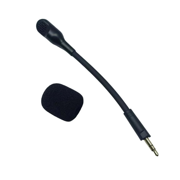 erfcxs Stereo External Microphone Use For Headphones Detachable Plug In Aux Mic For PC Laptop Phone
